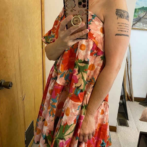 NWT Ebby and I Miabella Floral One Shoulder Mini Dress - Picture 10 of 11